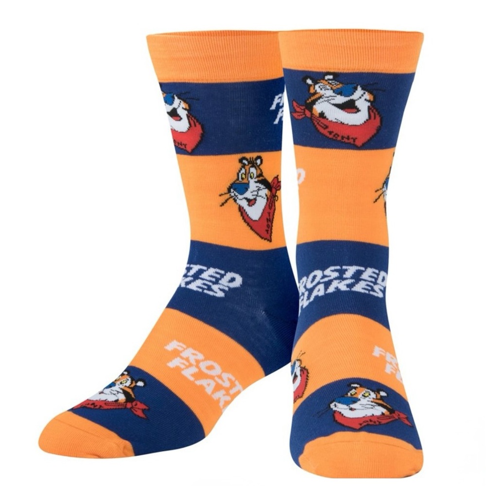 Odd Sox Frosted Flakes Cereal Crew Socks Men’s 6-12